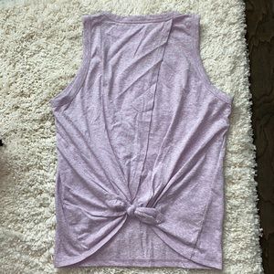 J. Crew Tie-Back Tank Purple Heather M
